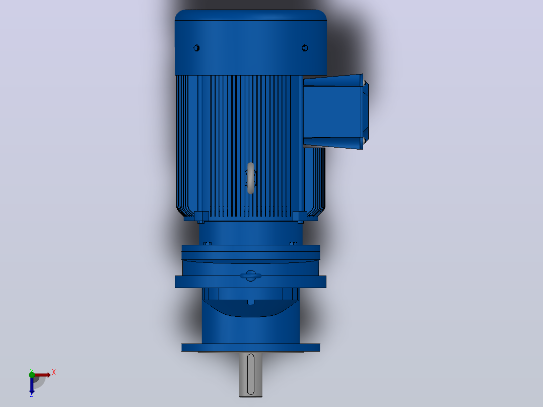 RXF97法兰轴伸式安装斜齿轮减速机RX97-Y11-4P-160M-M1-0°-Φ300俯视图