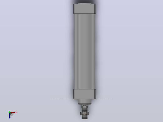 SU标准复动型气缸SU50×200-S--CS1U俯视缩略图