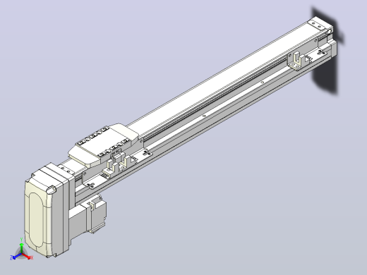滚珠丝杠直线轴内置导轨TPA-GCR-40-1210C-L300-MP-M10-N3主视缩略图