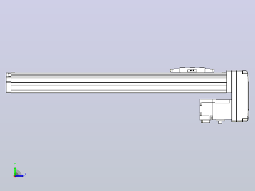 滚珠丝杠直线轴内置导轨TPA-GCR-40-1210C-L300-MP-M10-N3左视缩略图