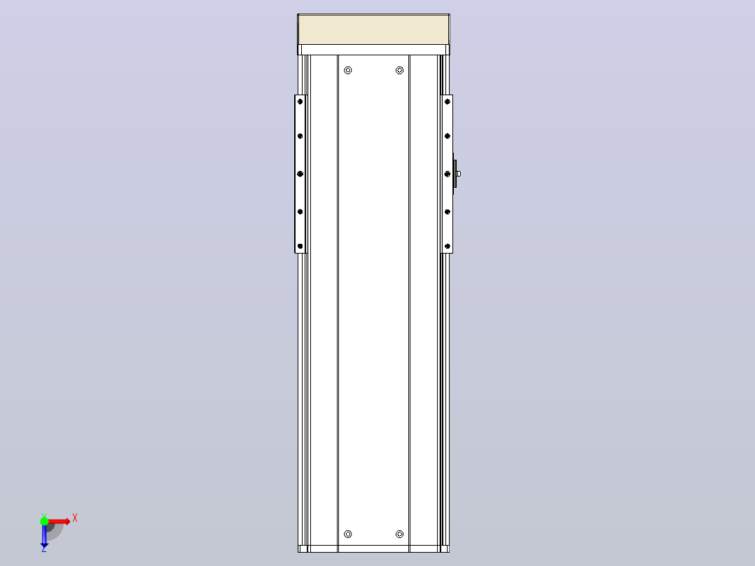 日规模组半封闭丝杆TPA-HNR-220D-3210C-L350-MP-Y-P1K-N3俯视图