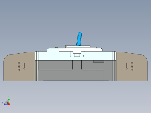NM5LE-400 4P剩余电流动作断路器三维模型202209右视缩略图