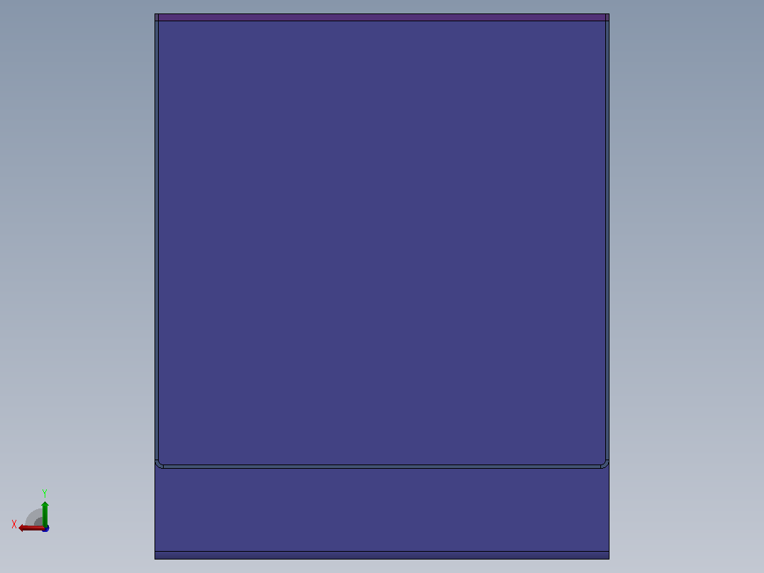 液压油箱尺寸 700x700x900毫米后视图