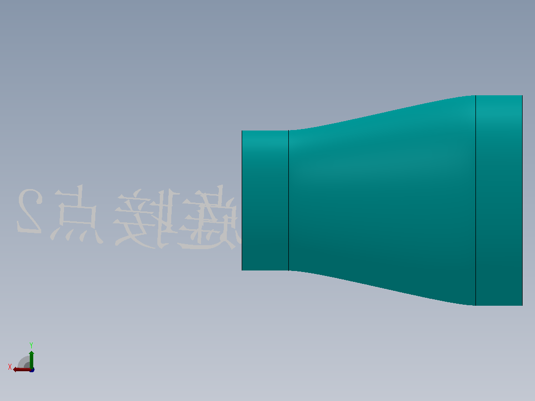异径接头（同心）-不锈钢后视图