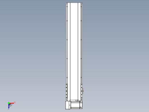 皮带直线轴半封闭可选导轨TPA-HNB-175D-140-L750-LU-C-P75-N3俯视缩略图