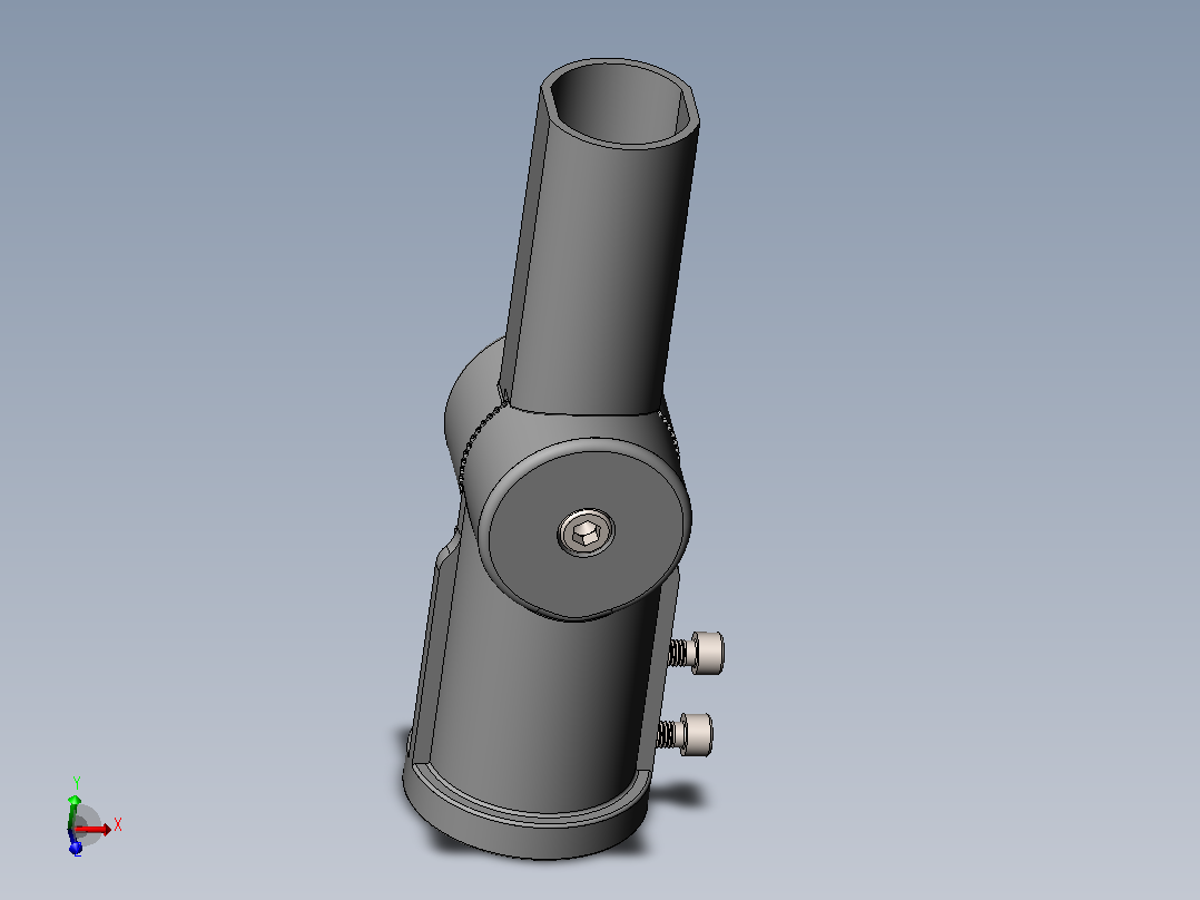 通用路灯可调角度适配器+90..-90度旋转安装臂-支架.zip.zip主视图