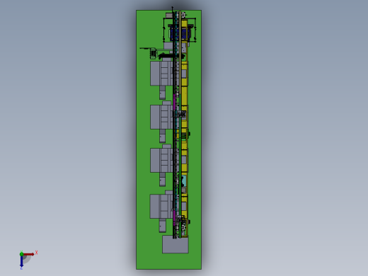 变速箱泵体自动化加工生产线俯视缩略图