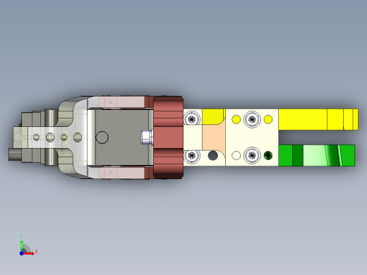 汽车焊接夹具一体式夹紧器标准单元前视缩略图