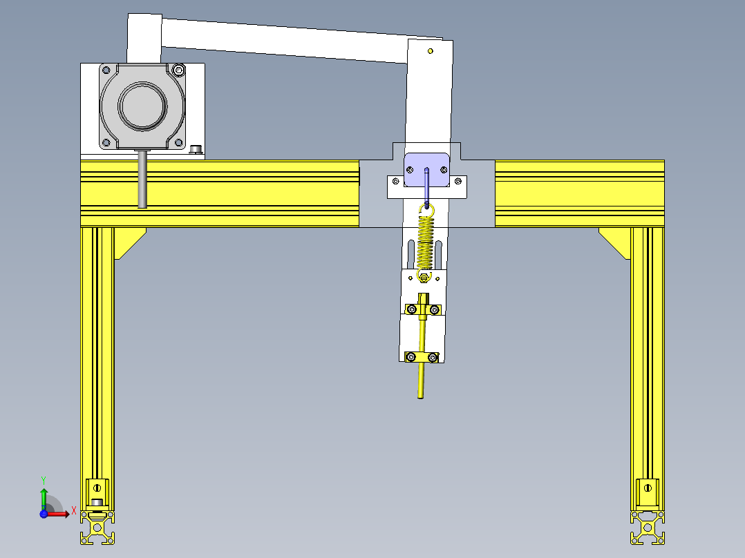 带突起的工件老化试验夹具前视图