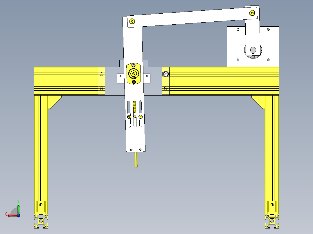 带突起的工件老化试验夹具后视图