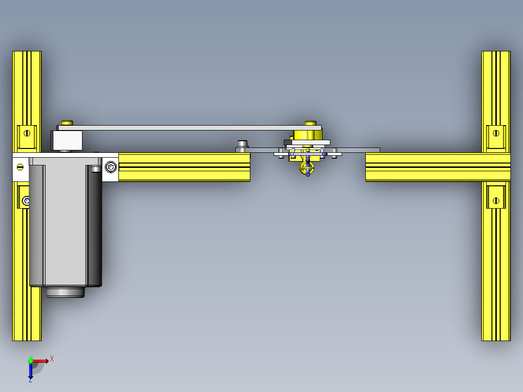 带突起的工件老化试验夹具俯视图
