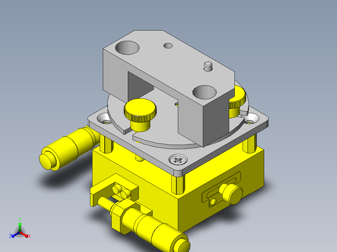 摄像头4轴调整台主视图