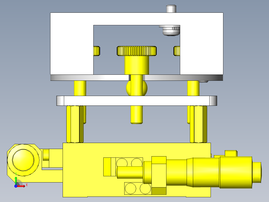 摄像头4轴调整台前视图