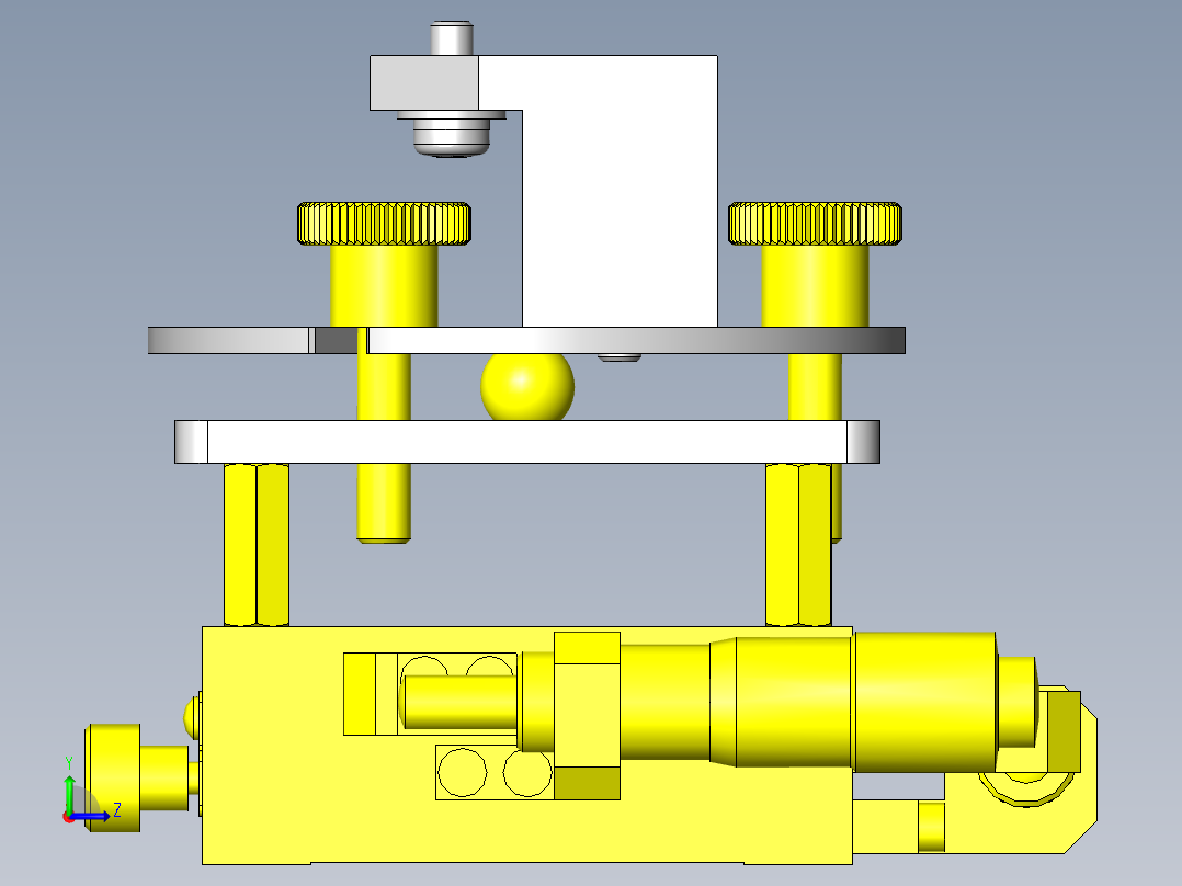 摄像头4轴调整台左视图