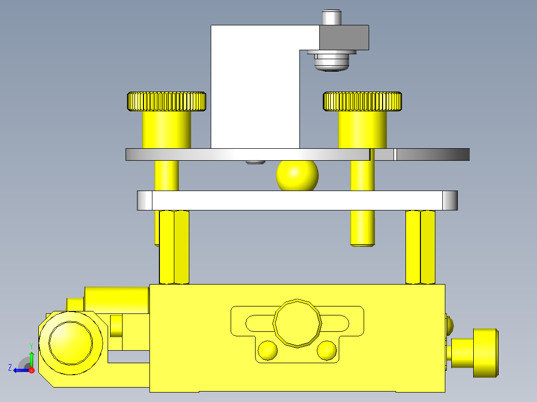 摄像头4轴调整台右视图