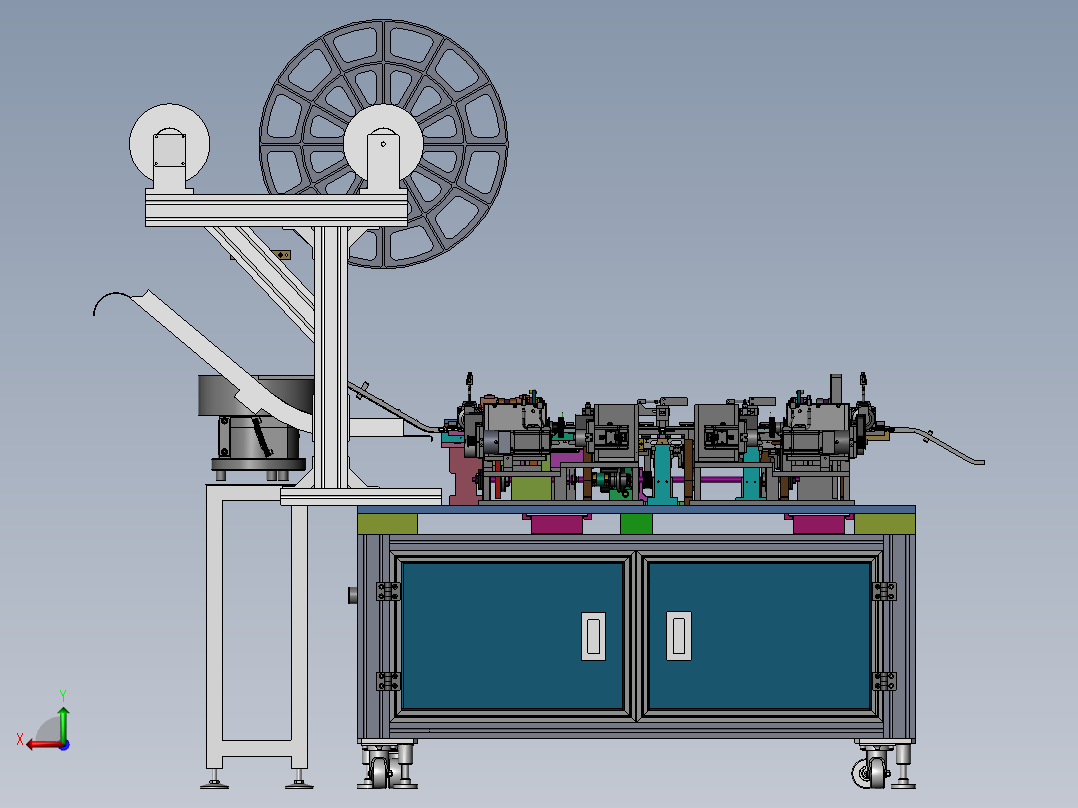 DMI连接器一出二自动组装机sw18后视图