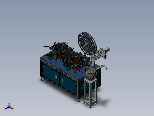 DMI连接器一出二自动组装机sw18正等轴测缩略图