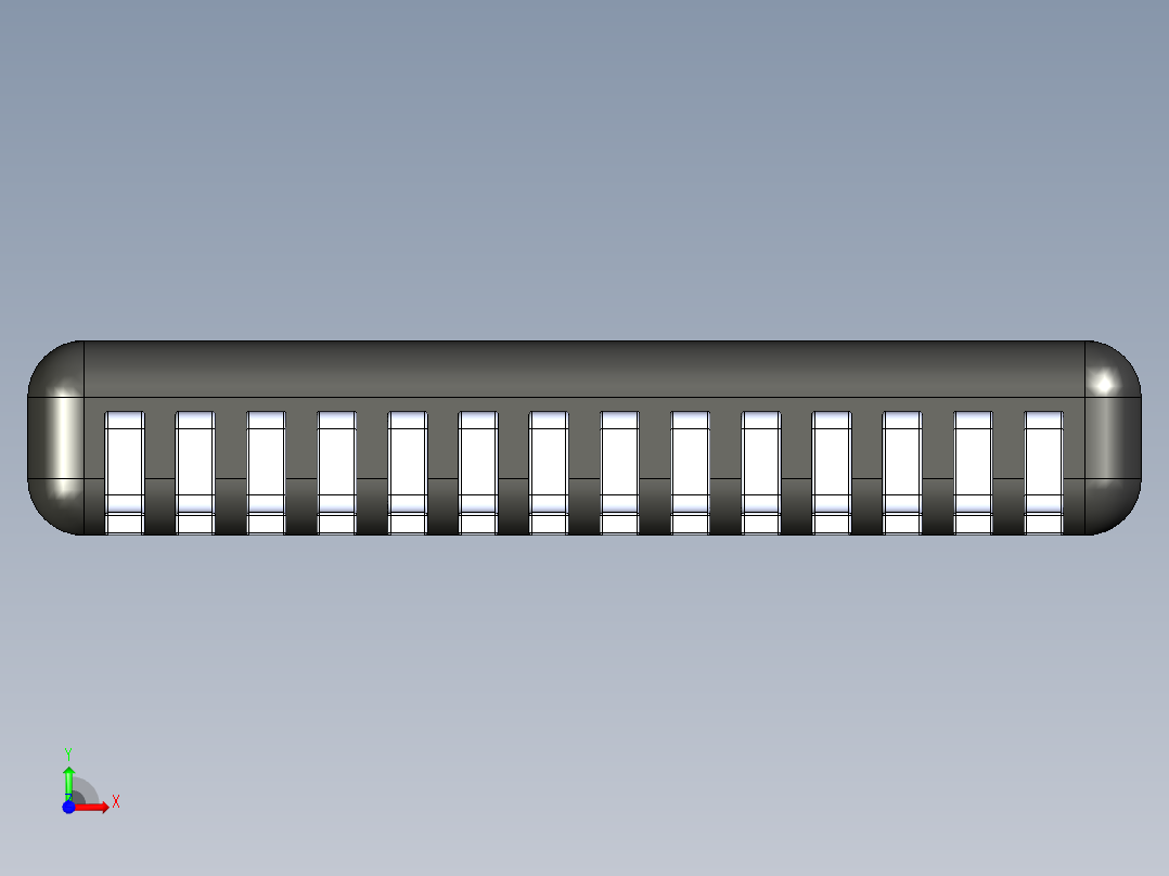 solidworks 28引脚的UART USB桥接芯片前视图