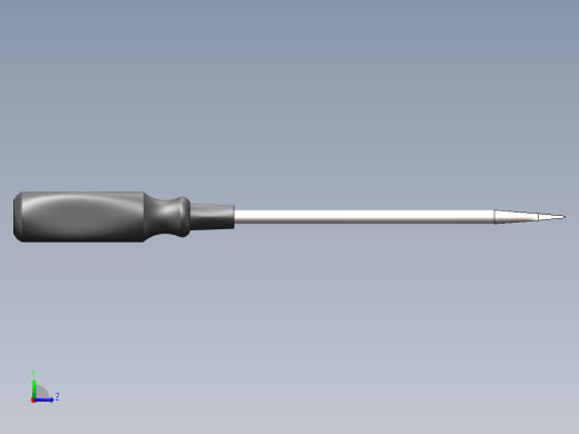 SolidWorks 改锥模型左视缩略图