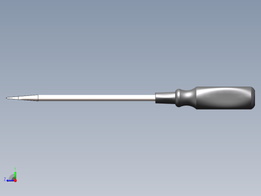 SolidWorks 改锥模型右视缩略图