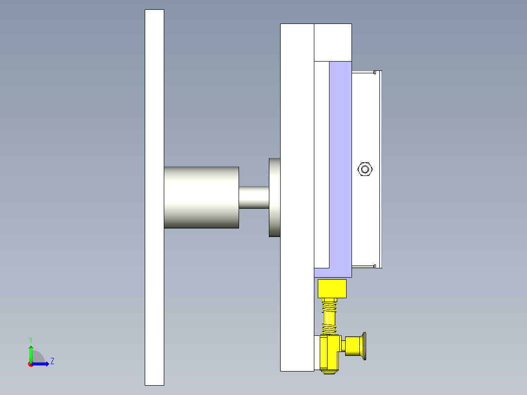 自由导向焊接夹具左视图