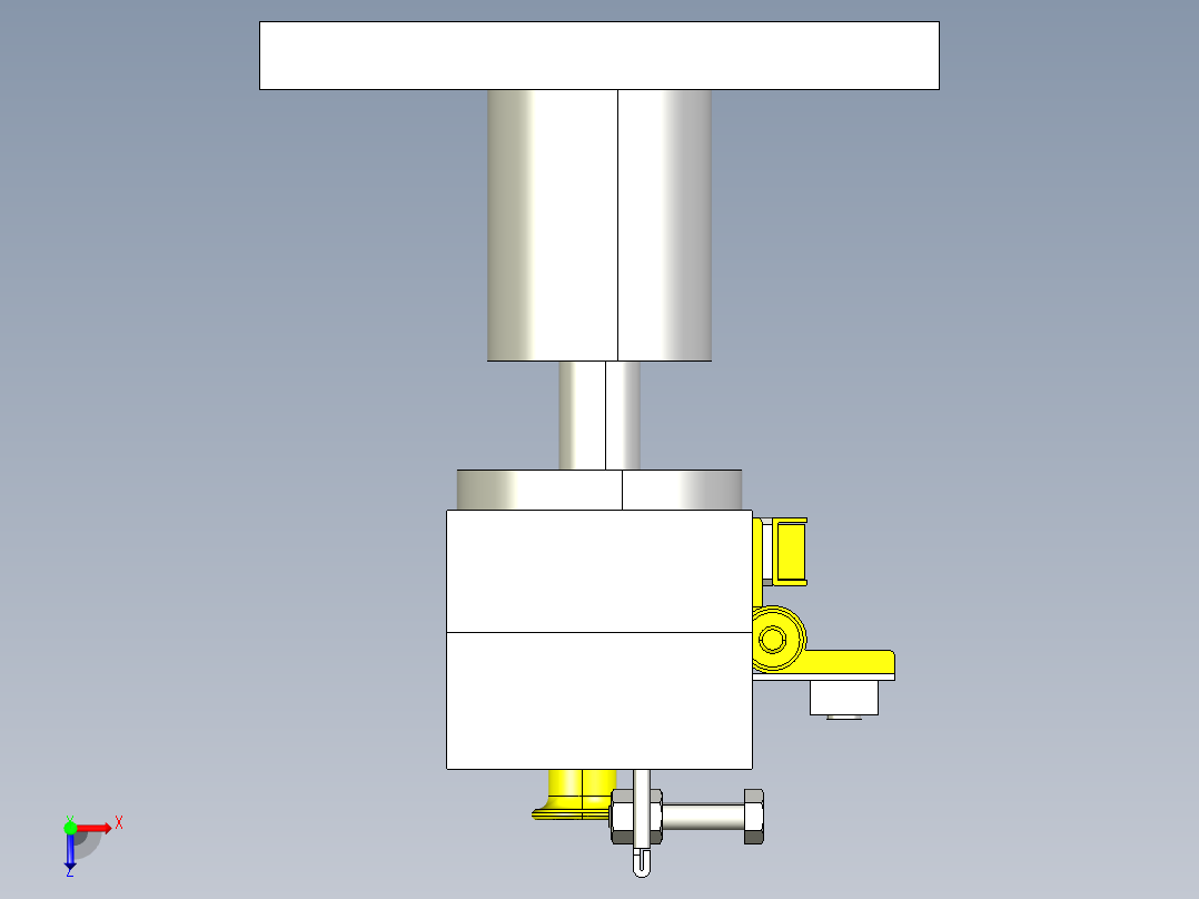 自由导向焊接夹具俯视图