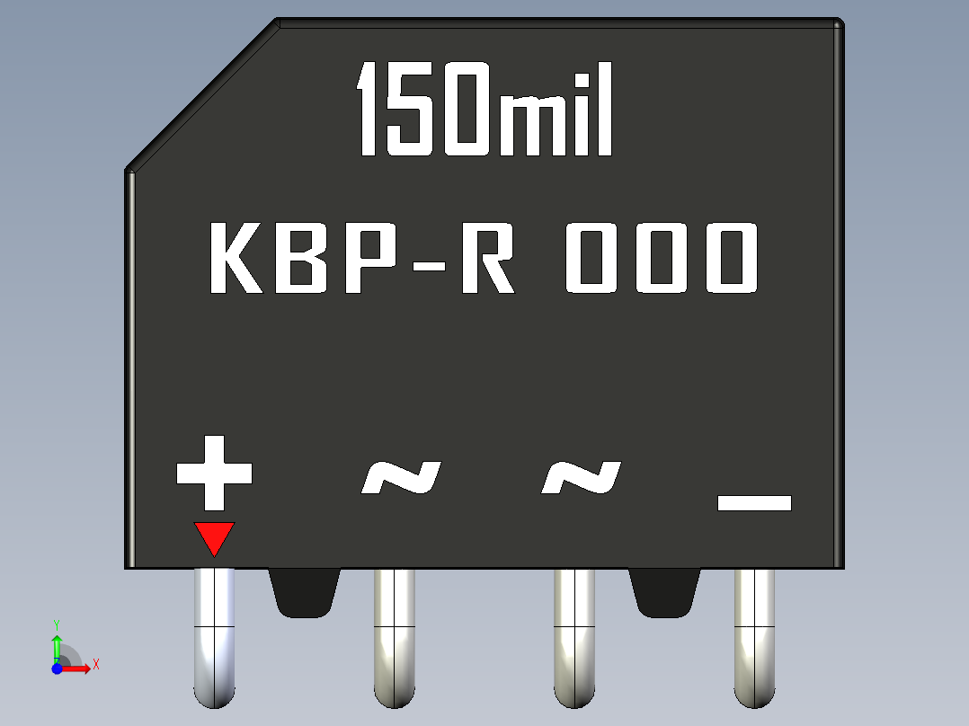 桥式整流器-KBP-R前视图