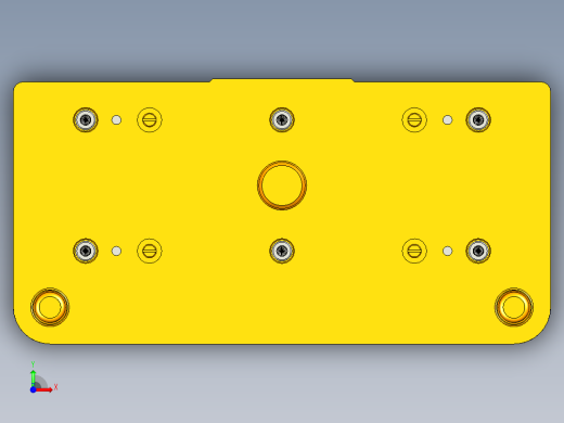 电刷支架盖板级进模（CAD图+UG三维）前视缩略图
