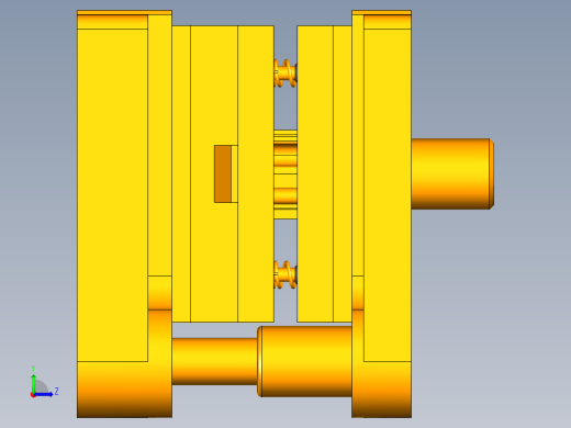电刷支架盖板级进模（CAD图+UG三维）左视缩略图