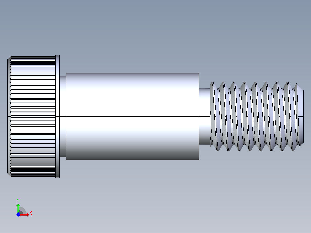 内六角螺螺栓-SB 0.500-13 x1前视图