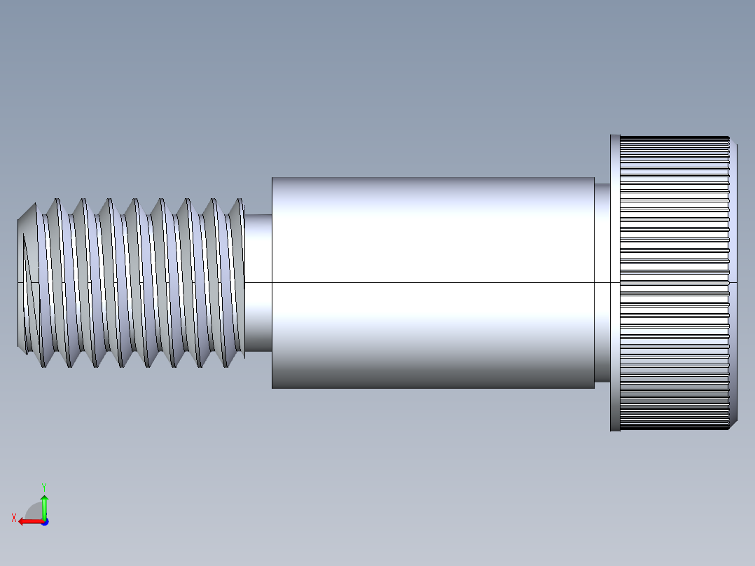 内六角螺螺栓-SB 0.500-13 x1后视图