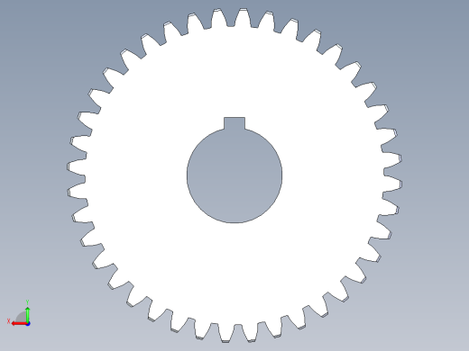 正齿轮压力角20 -64dp-20pa-40t spur gear后视缩略图
