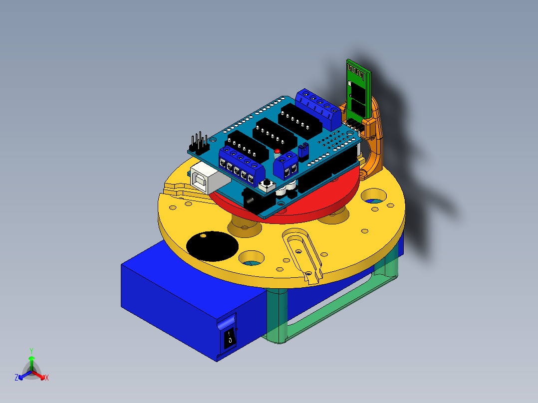 3Pod全向轮3D打印小车
