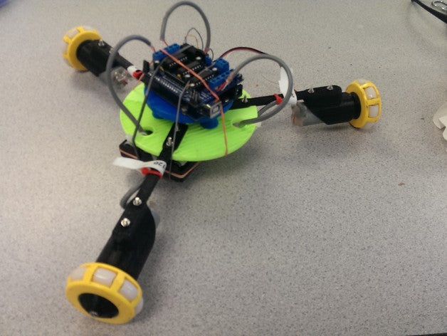 3Pod全向轮3D打印小车