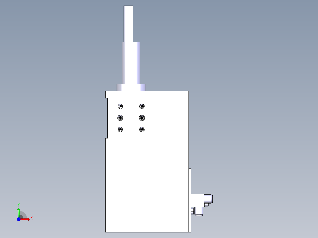 德克斯TUNKERS气缸数模SZV_1_40_A12_T12_TUENKERS前视图
