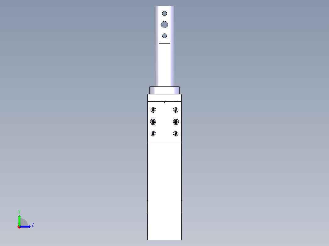 德克斯TUNKERS气缸数模SZV_1_40_A12_T12_TUENKERS左视图
