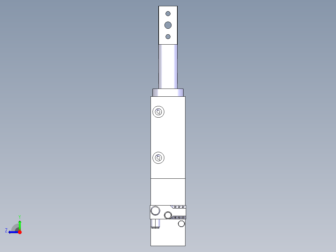 德克斯TUNKERS气缸数模SZV_1_40_A12_T12_TUENKERS右视图