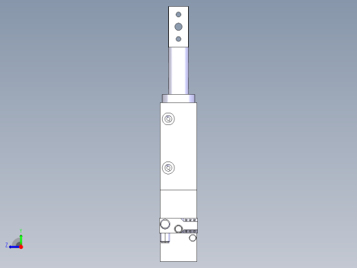 德克斯TUNKERS气缸数模SZV_1_40_A12_T12_TUENKERS右视缩略图
