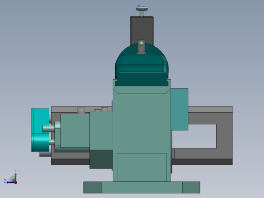 牛头刨床3D模型图纸 Solidworks设计右视缩略图
