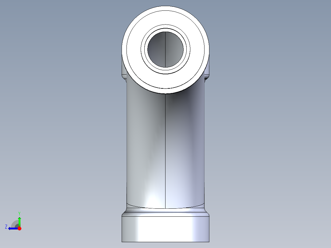 船舶管路系统S10_SeaDrainPLUS_LongTurnReducingTee-SxSxS_37E273031_3in Sea Drain Plus - Long Turn Reducing Tee - SxSxS右视图