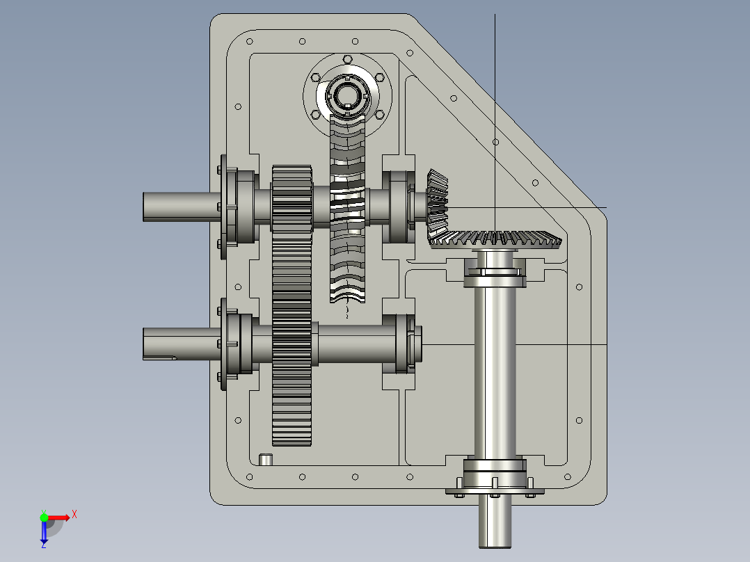 齿轮啮合 (63)俯视图