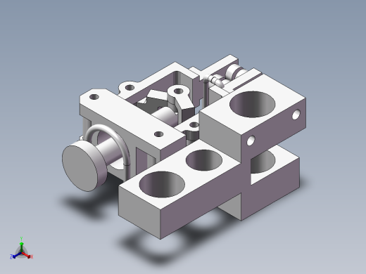 带自锁夹具正等轴测缩略图