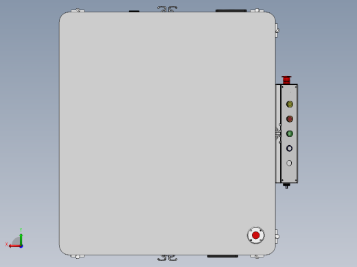 型材机架模型后视缩略图