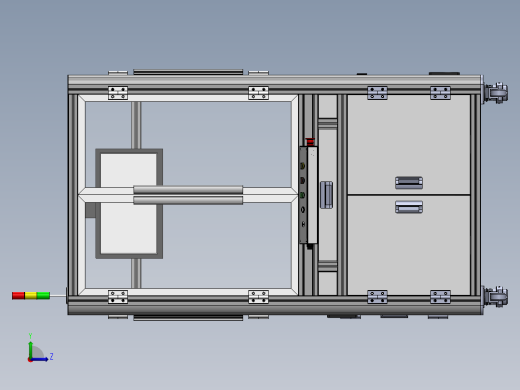 型材机架模型左视缩略图