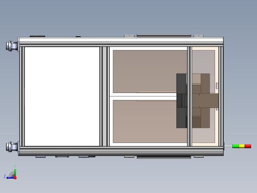 型材机架模型右视缩略图