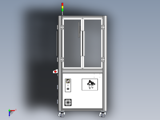 型材机架模型俯视缩略图