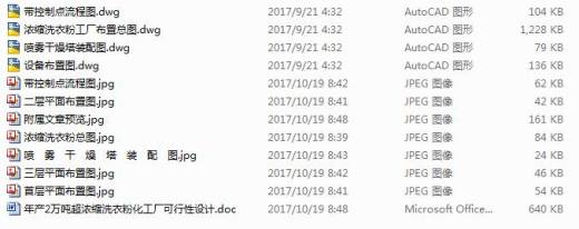 年产2万吨超浓缩洗衣粉化工厂可行性设计含CAD图纸+说明书缩略图