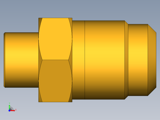 扩口式工业通用硬管接头Flare To Solder 43F-8-6前视缩略图