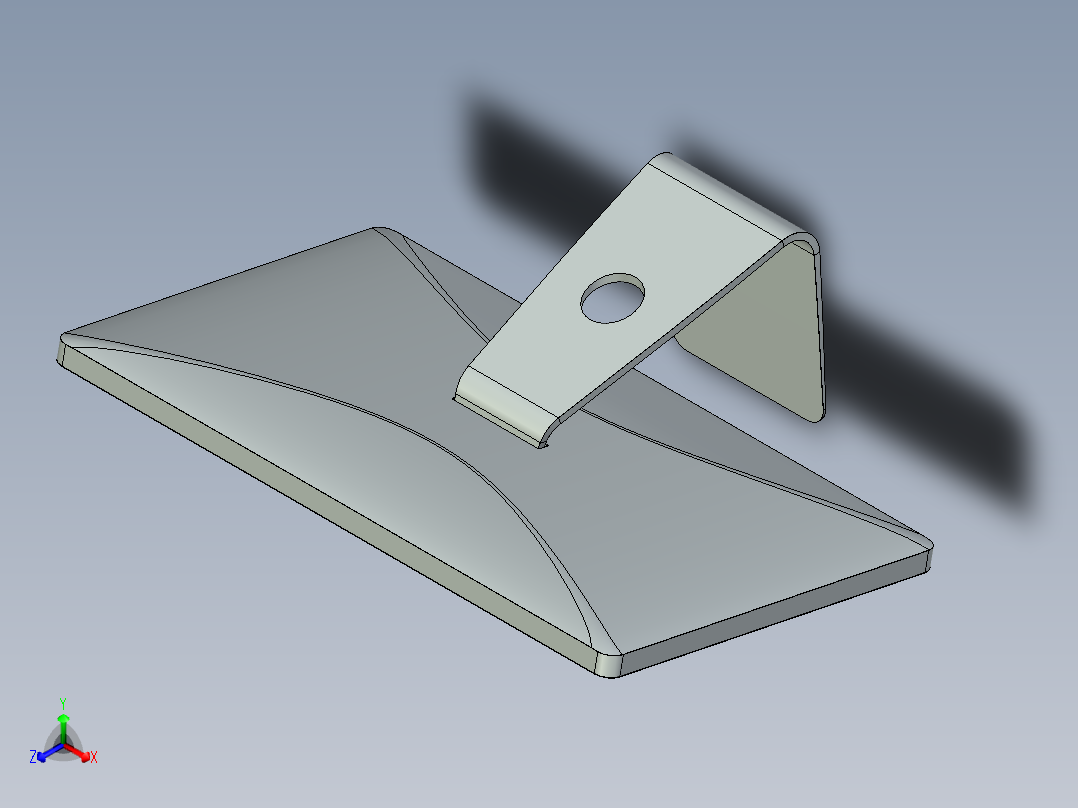 Apple Cinema 27英寸LCD显示器模型3D图纸主视图