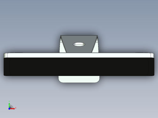 Apple Cinema 27英寸LCD显示器模型3D图纸前视缩略图